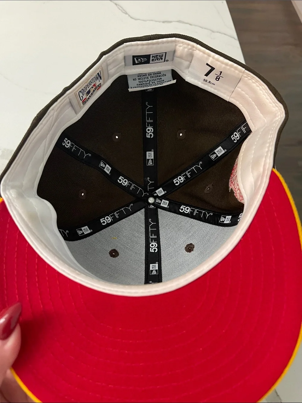 Atlanta Braves 1992 World Series patch New Era hat.